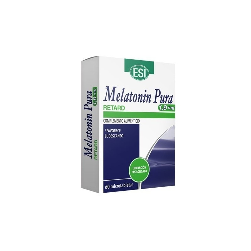 Melatonin Pura Retard Tabletas 1.9 mg Complemento Alimenticio Esi
